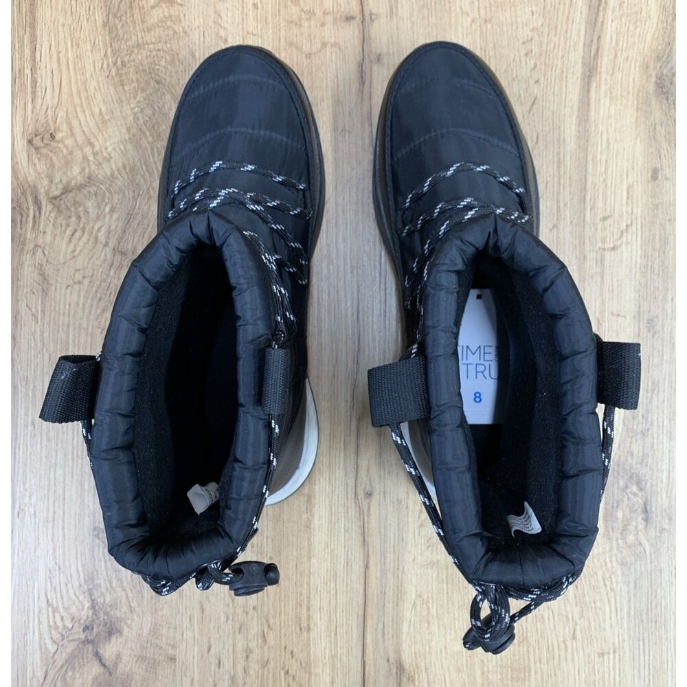 Time And Tru Winter Puff Booties -5°F Temp Rated Skid Resistant Women Size 8 NWT - Picture 12 of 16